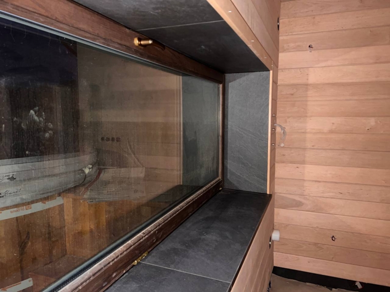 Имитация ольха отделка окна